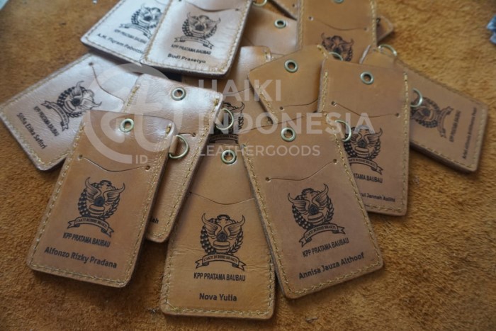 Id Card Holder Kulit Pesanan Kantor Pajak Sulawesi