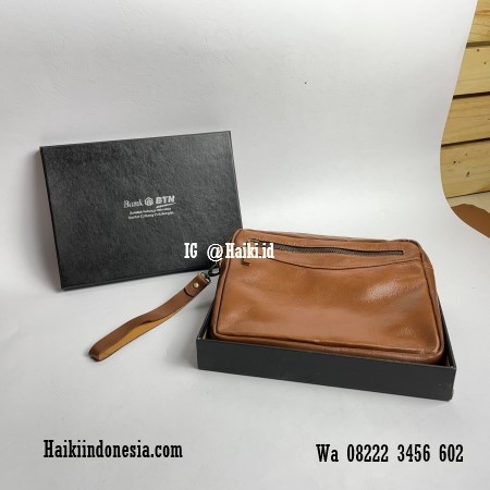 Pouch Bag Kulit Classic Brown PC-001